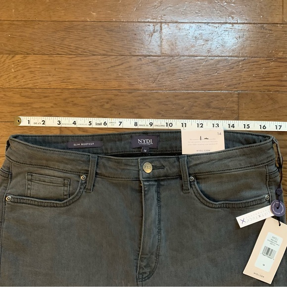 NYDJ Sure Stretch Higher Rise Slim Bootcut Ankle Jeans | 14 | NEW!! - Picture 13 of 14